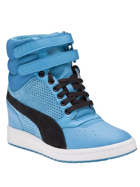 puma wedge high tops.